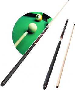 B08WXCVX38 XYNH 2 Piece Snooker Pool Cues - Billiards Accessories 58 Inches - Natural Maple Pool Cue - 3-Section Split Structure Well Made - Pool Stick in 18 to 21 Ounces