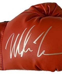 B007QEBQZ6 Mike Tyson Autographed Signed Right Red Boxing Glove Hologram Authentication S - Autographed Boxing Gloves