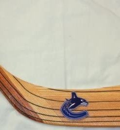 B0059R0CRU Daniel Sedin Autographed Vancouver Canucks Logo Stick Blade W/PROOF, Picture of Daniel Signing For Us, Vancouver Canucks, Team Sweeden, Gold Medal, Stanley Cup Finals
