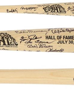 B08WJMTNRS MLB Hall Of Famers Autographed Bat with Multiple Signatures - JSA SM2912 - Autographed MLB Bats