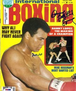B00AKNQN76 Muhammad Ali & Danny Lopez Autographed Magazine Cover PSA/DNA #S01576