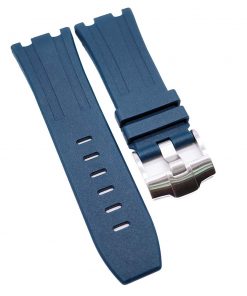 B08V128HMP 28mm Navy Blue FKM Rubber Watch Strap For Audemars Piguet Royal Oak Offshore