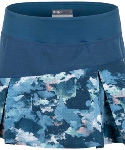 B08TTC1Q88 Lija Women`s Strata Tennis Skort Bluesteel and Watermark ()