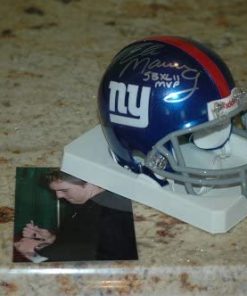B0050ZLF9K Eli Manning Signed New York Giants Mini Helmet