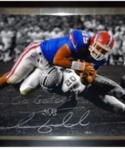 B003YCZKOM Tim Tebow Autographed Florida Gators (06 BCS Spotlight) 24Ã—30 Stretched Canvas Giclee - Autographed College Art