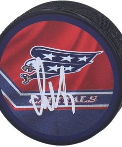 B08VQRC664 Alex Ovechkin Washington Capitals Autographed Reverse Retro Hockey Puck - Autographed NHL Pucks