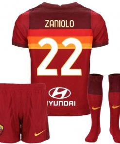 B08TRHDHKD 2020-2021 AS Roma Home Little Boys Mini Kit (Nicolo Zaniolo 22)