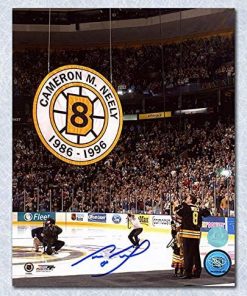 B08WX35NCH Authentic Autographed Cam Neely Boston Bruins Banner Retirement Night 8x10 Photo