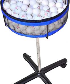 B08SK8KQ3T Multi-Ball Storage Stand for Table Tennis Club, Height Adjustable Table Tennis Ball Mesh Basin Equipment for Training/Outdoor Sports/Golf/Badminton