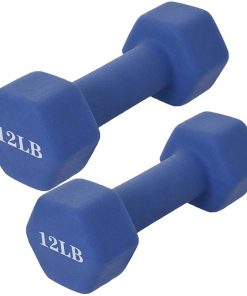 B08WYX7JTZ Jungaha Dumbbells Set of 2 Neoprene Coated Dumbbell Set Weight Set, Hex Shaped Heads Weights Dumbbells Set,Strength Training Equipment