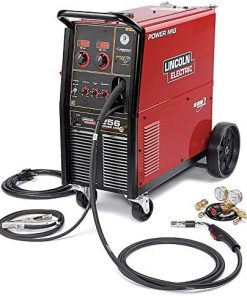 B006FW38LK Lincoln Electric Power MIG 256 Flux-Cored/MIG Welder with Cart - Transformer, 230V, 30-300 Amp Output, Model NumberK3068-1