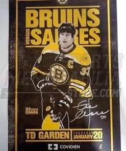 B009DNVQAI Zdeno Chara Boston Bruins Signed Autographed Game Day Roster Poster 11x17
