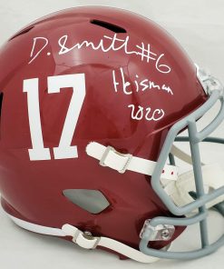 B08W3PK9G2 Devonta Smith Autographed Alabama Crimson Tide Full Size Speed Replica Helmet"Heisman 2020" Beckett BAS
