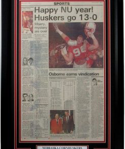 B08WPQDHKX Nebraska 1994 National Champs The Lincoln Journal-Star Newspaper Framed 157878