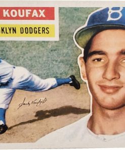 B08SLM2GK4 Sandy Koufax Hand Signed Autographed 1956 Topps 26X36 Stretched Canvas MLB OA/32