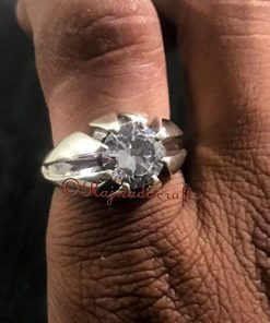 B08WQBY8K8 Cubic Zirconia ring, 925 sterling silver ring, zircon signet ring, wedding ring, engagement ring, unisex wedding ring, Designer unisex ring