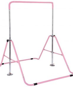 B08VDGRVDR oTemrcloc Gymnastics Bars for Kids, Adjustable Horizontal Bar, Junior Training Bars Folding Monkey Bars for Beginner Practicing Home Kids Gymnastics Equipment for Home[Ship from US]