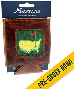B08TWDZNM4 Masters Smathers & Branson Hand Stitched Needlepoint Koozie - Green