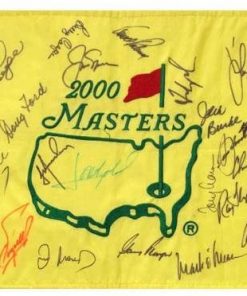 B003YGW3SO Masters Golf Pin Flag Autographed by 27 Former Champions #5 - Autographed Golf Pin Flags