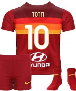 B08TTSF19G 2020-2021 AS Roma Home Infants Kit (Francesco Totti 10)