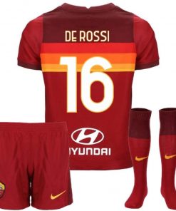 B08TRH9RVD 2020-2021 AS Roma Home Little Boys Mini Kit (Daniele De Rossi 16)