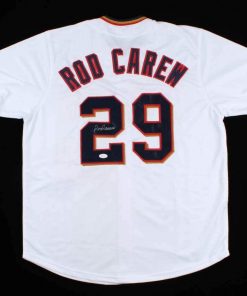 B08WCLSQQJ Authentic Autographed Rod Carew Minnesota Jersey (JSA COA) 18Xall Star / 7X Batting Champ