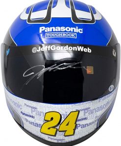 B08TWF4CZC Jeff Gordon Signed Full Size Panosonic Nascar Replica Helmet BAS X42464