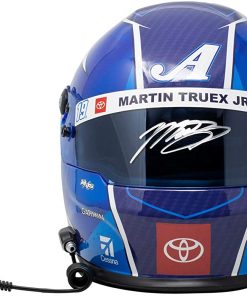 B08TWDZVCG Martin Truex Jr. Signed Full Size Auto Lenders Nascar Replica Helmet BAS