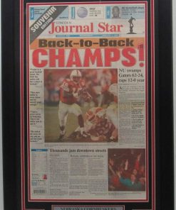B08WPB7Y3T Nebraska 1995 National Champs The Lincoln Journal-Star Newspaper Framed 157899