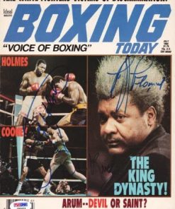 B009ZLIZ3E Holmes Don King & Gerry Cooney Autographed Signed Magazine Cover PSA/DNA #Q95654