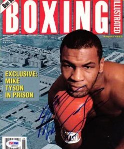 B009KWKW3O Mike Tyson Autographed Magazine Cover Vintage PSA/DNA #Q65515