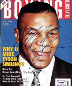 B009KWKVBM Mike Tyson Autographed Magazine Cover Vintage PSA/DNA #Q65513