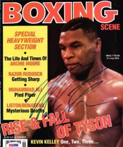 B009KWKU36 Mike Tyson Autographed Magazine Cover Vintage PSA/DNA #Q65511
