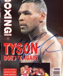 B009KWKMES Mike Tyson Autographed Magazine Cover Vintage PSA/DNA #Q65579