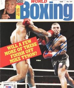 B009KWH9Z8 Mike Tyson Autographed Magazine Cover Vintage PSA/DNA #Q65701