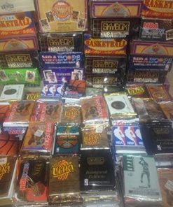 B009STUT32 300 Unopened Basketball Cards Collection in Factory Sealed Packs of Vintage NBA Basketball Cards From the Late 80's and Early 90's. Look for Hall-of-famers Such As Larry J. Bird, Earvin "Magic" Johnson, Charles Barkley, Shaquille O'neal, Hakeem Olajuwon, Michael Jordan, David Robinson, John Stockton.