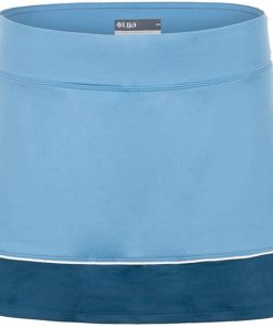 B08TTS5XNX Lija Women`s Borderline Tennis Skort Cameo Blue and Bluesteel ()