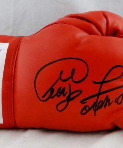 B08W2K1ZFW Authentic Autographed George Foreman Red Everlast Boxing Glove ~ JSA W Auth/Holo