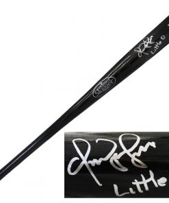 B08VF8C1WM Omar Vizquel Signed Louisville Slugger Black Baseball Bat w/Little O