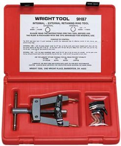 B002M1Z4CY Wright Tool 9H87 Retaining Ring Tool with Automatic Lock-In Plastic Case