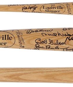 B08WJMKMTJ MLB Hall Of Famers Autographed Bat with Multiple Signatures - JSA SM2916 - Autographed MLB Bats