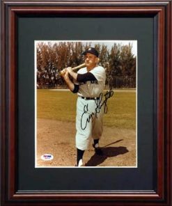 B005MYTL2W Enos Slaughter Signed PSA/DNA Framed Photo-8x10