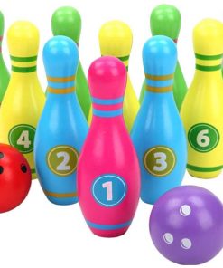B08T9HZXNT bowling Set Children's Indoor Entertainment Game 10 Pins and 2 Balls Set Indoor Children's Entertainment Parent-Child Interactive (Size : 10 Bottles 2 Balls)