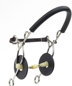 B004BTZH22 ERS Happy Mouth Hackamore Double Jointed Bit 5.5