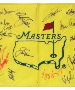B003YGW58C Masters Golf Pin Flag Autographed by 23 Former Champions #17 - Autographed Golf Pin Flags
