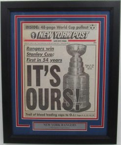B08WPGJBNT New York Rangers 1994 Stanley Cup Champs Daily News Newspaper Framed 157926
