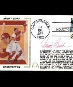 B08SQN41NH Johnny Bench PSA DNA Coa Hand Signed Cooperstown HOF FDC Cache Autograph
