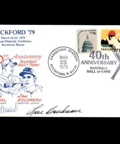 B08SQGX8KX Stan Musial Lou Boudreau PSA DNA Coa Hand Signed 1979 FDC Cache Autograph