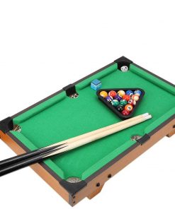 B08TWDMVRC Asixxsix Children Desktop Billiards, Side Backflow Easy Pickup Durable to Use Pool Table Set, Bar-Style Billiard Table Girls for Boys(Wood Color)