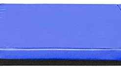 B08V8YXFHB Bysesion 6'x2'x2 Tri-fold Gymnastics Yoga Mat with Hand Buckle Blue